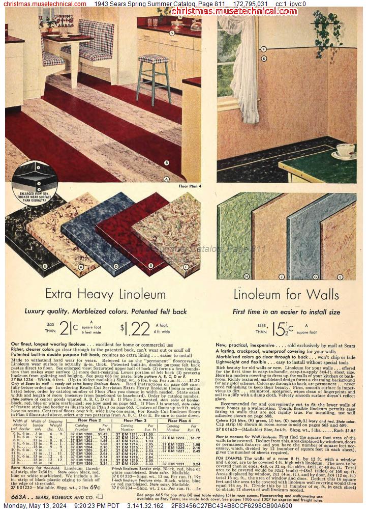 1943 Sears Spring Summer Catalog, Page 811