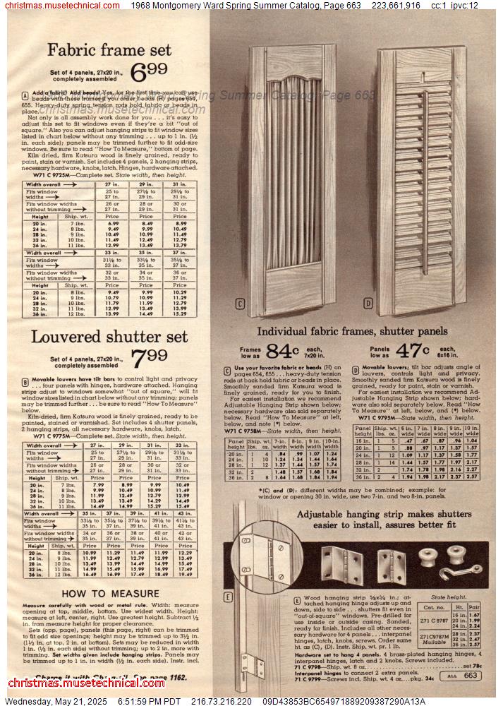 1968 Montgomery Ward Spring Summer Catalog, Page 663