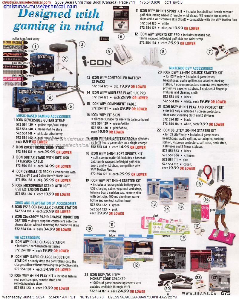 2009 Sears Christmas Book (Canada), Page 711