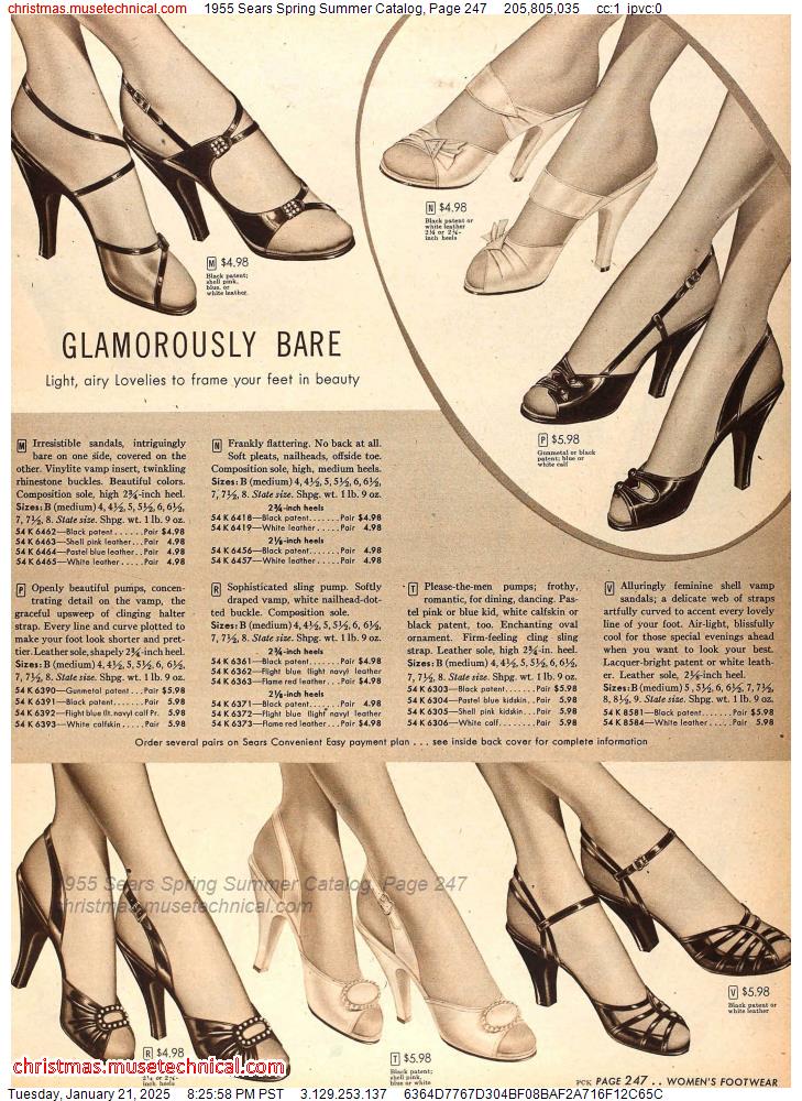 1955 Sears Spring Summer Catalog, Page 247