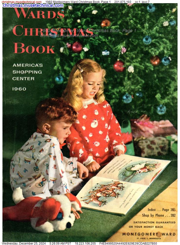 1960 Montgomery Ward Christmas Book, Page 1 - Catalogs & Wishbooks