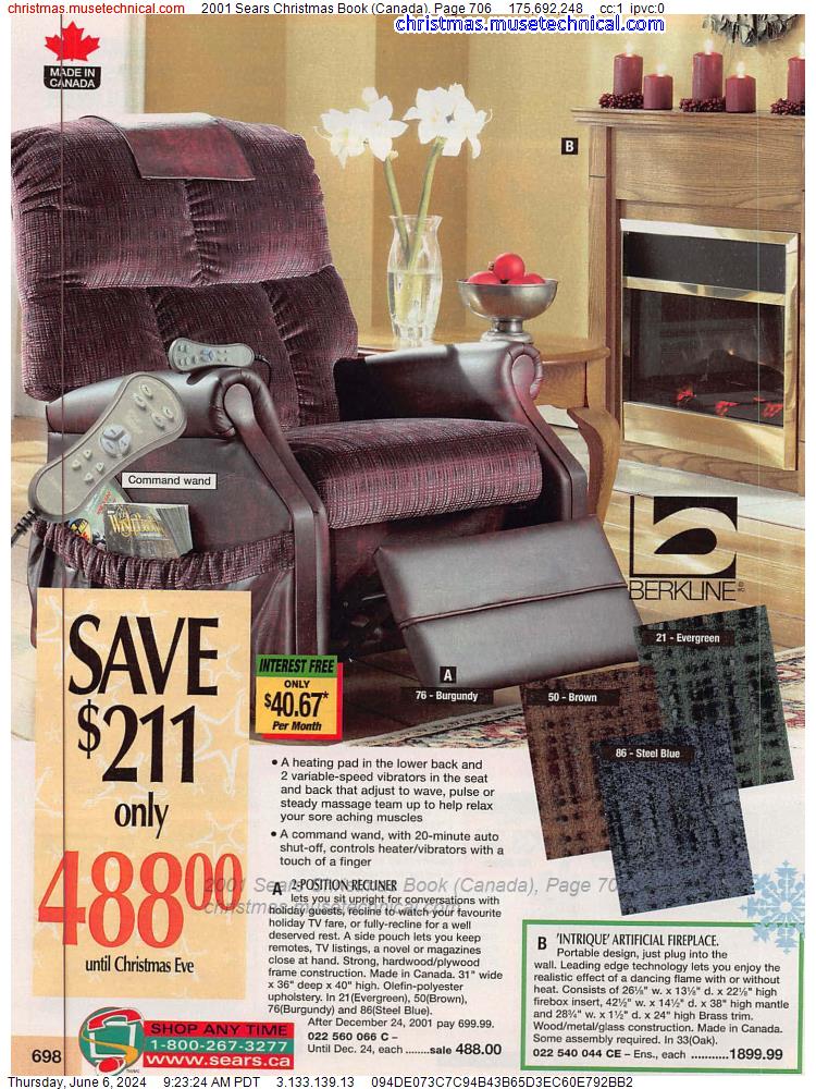 2001 Sears Christmas Book (Canada), Page 706