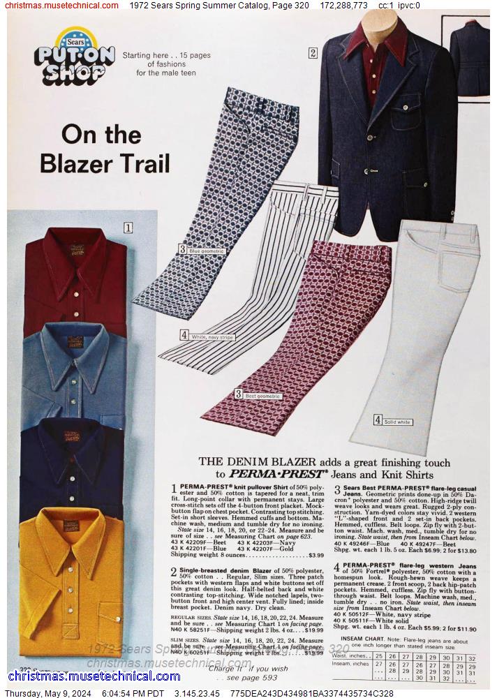 1972 Sears Spring Summer Catalog, Page 320