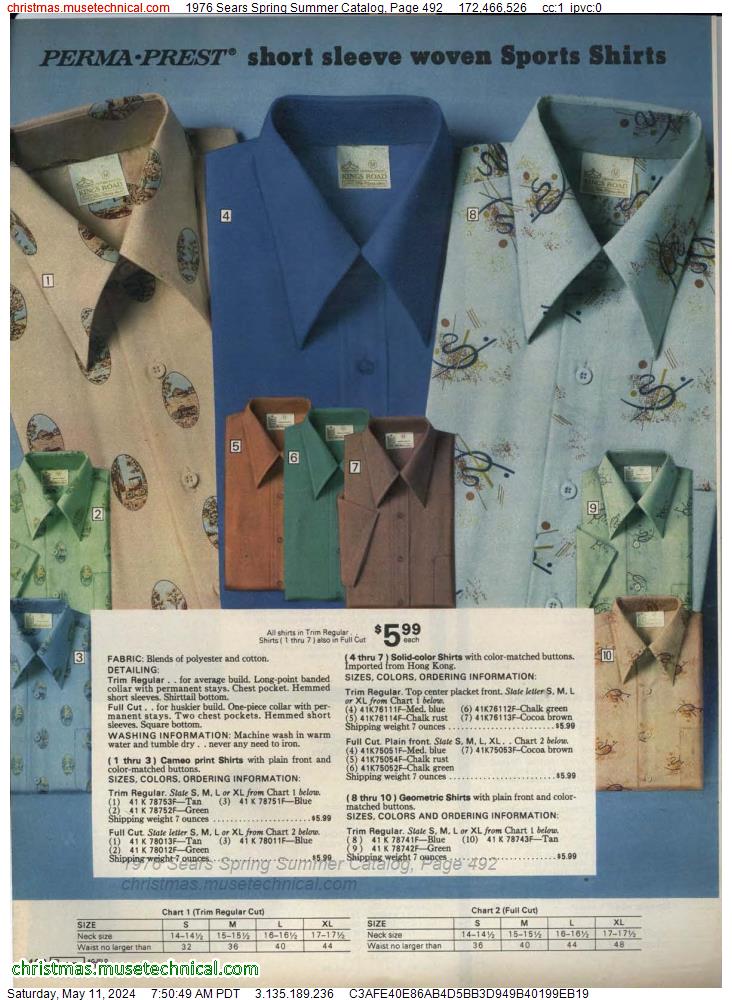 1976 Sears Spring Summer Catalog, Page 492