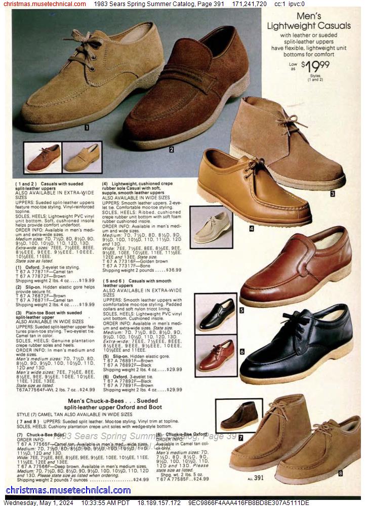 1983 Sears Spring Summer Catalog, Page 391