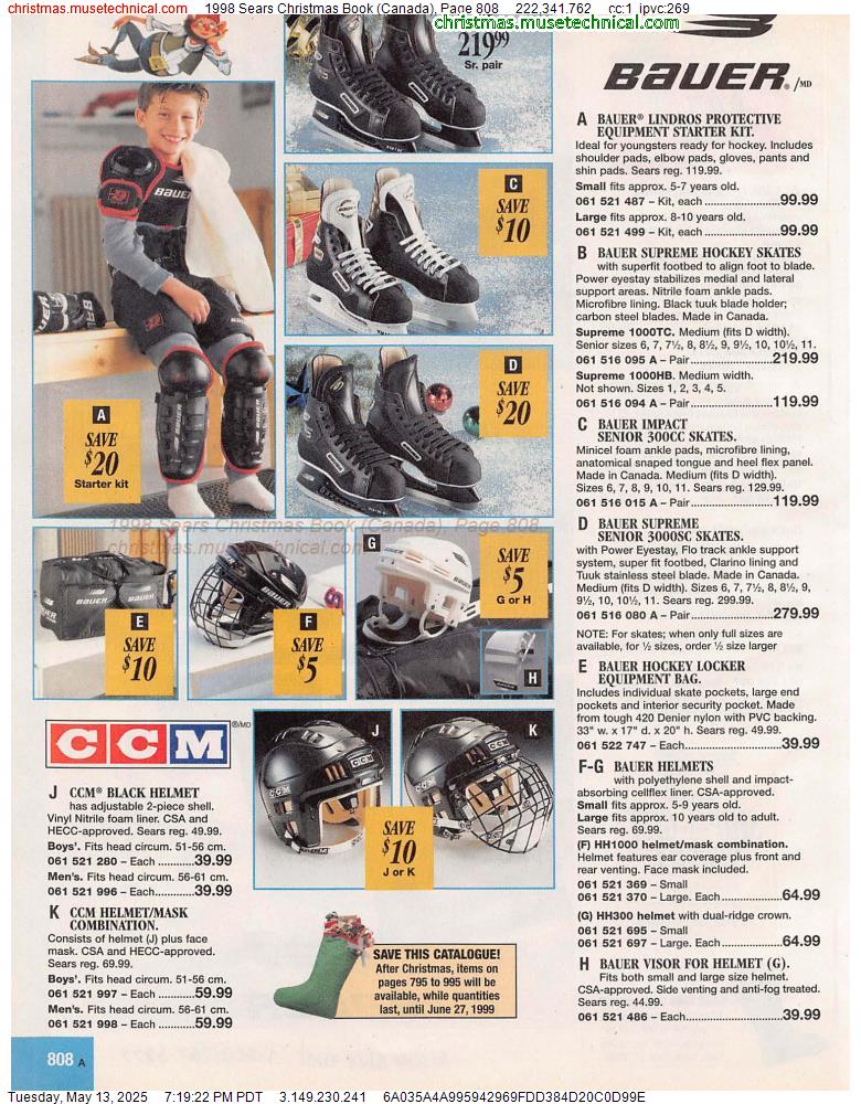 1998 Sears Christmas Book (Canada), Page 808