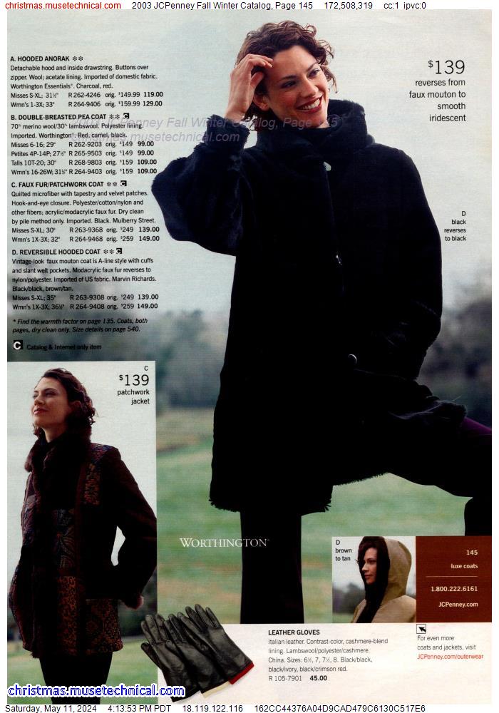 2003 JCPenney Fall Winter Catalog, Page 145