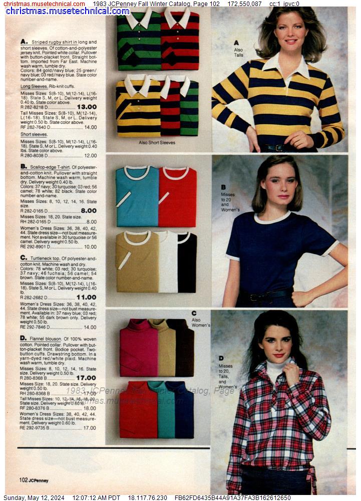 1983 JCPenney Fall Winter Catalog, Page 102