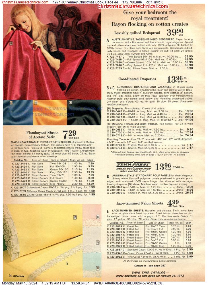 1971 JCPenney Christmas Book, Page 44