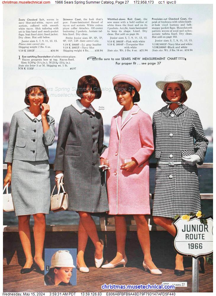 1966 Sears Spring Summer Catalog, Page 27