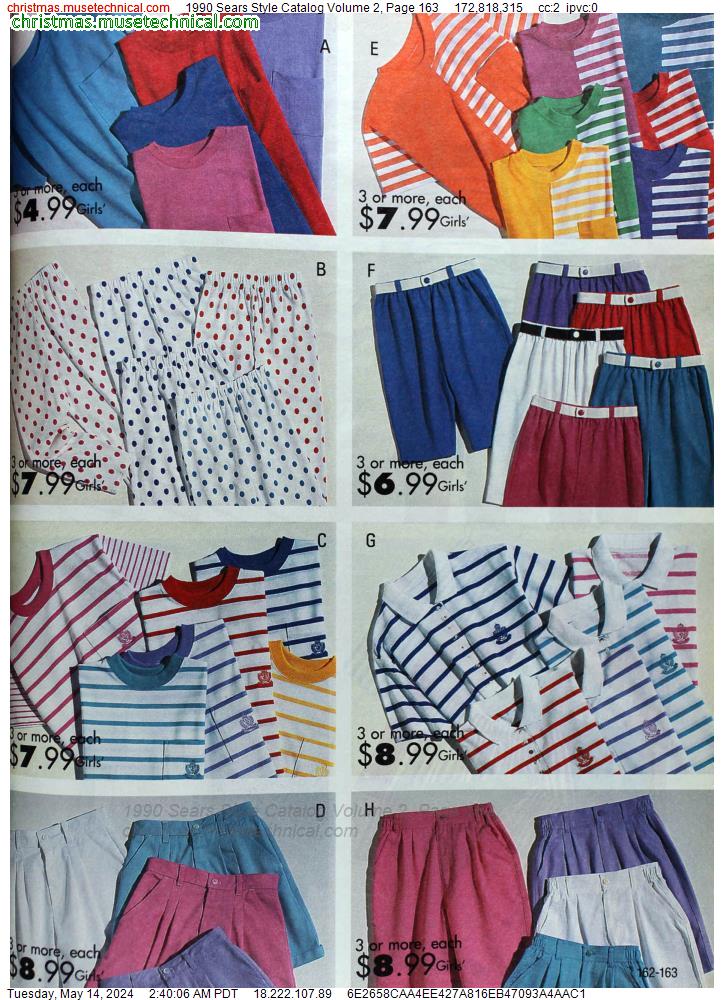 1990 Sears Style Catalog Volume 2, Page 163