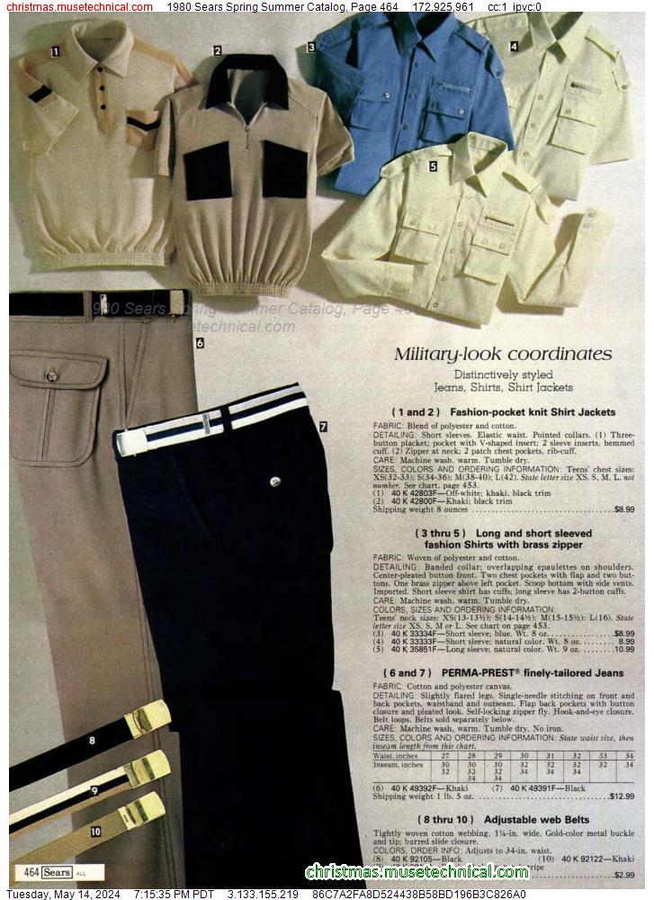 1980 Sears Spring Summer Catalog, Page 464