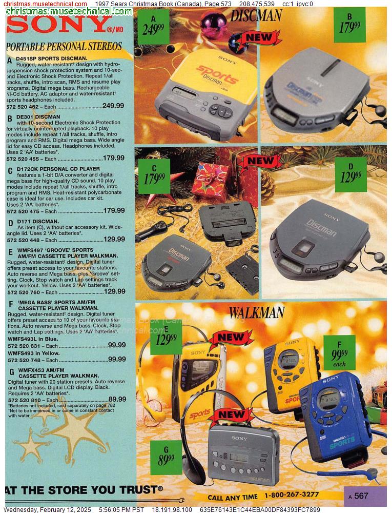 1997 Sears Christmas Book (Canada), Page 573