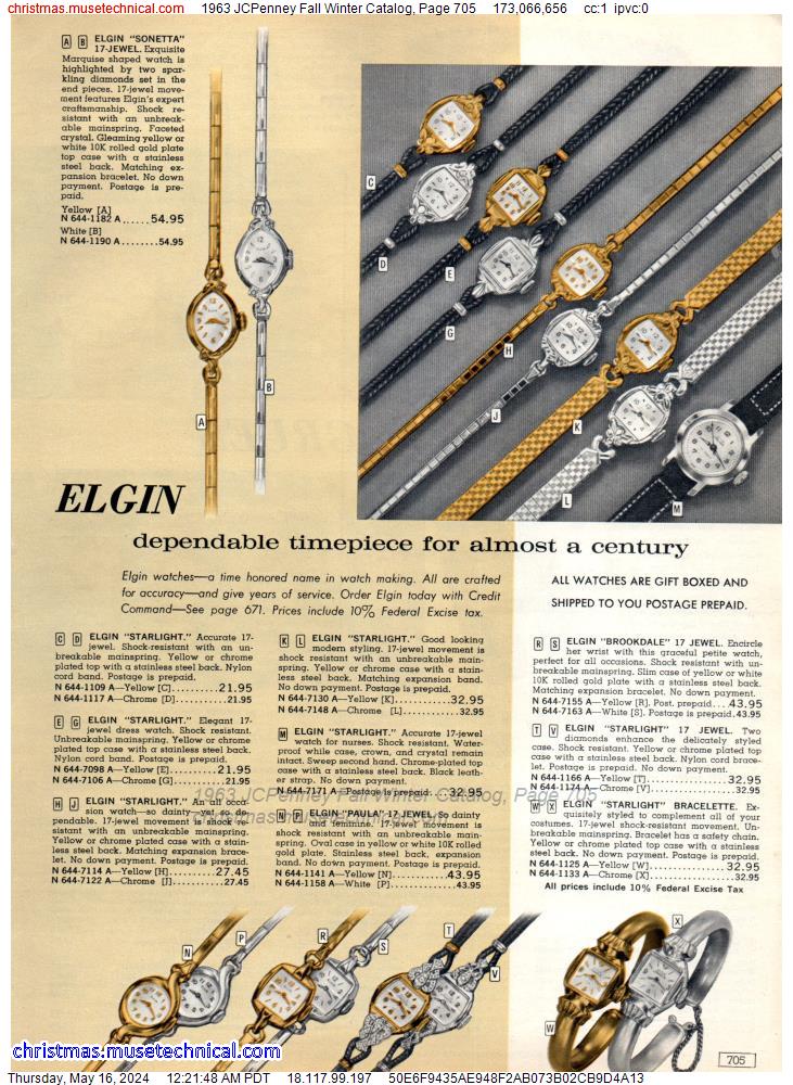 1963 JCPenney Fall Winter Catalog, Page 705