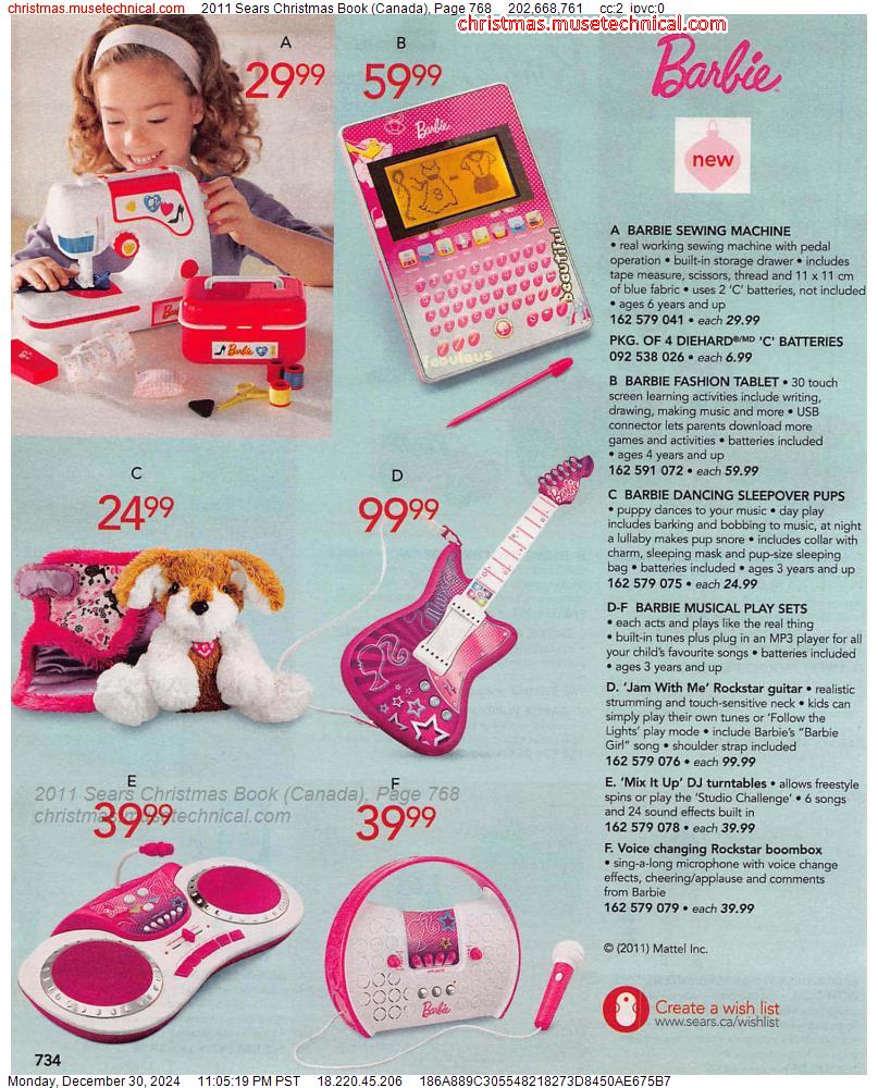 2011 Sears Christmas Book (Canada), Page 768