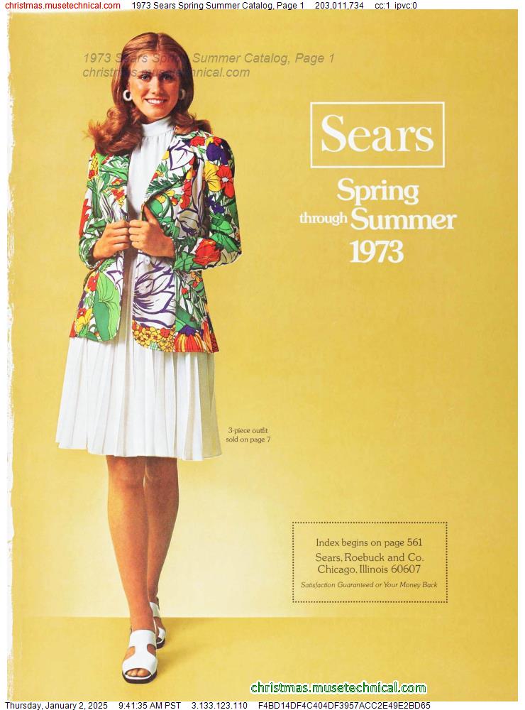 1973 Sears Spring Summer Catalog, Page 1