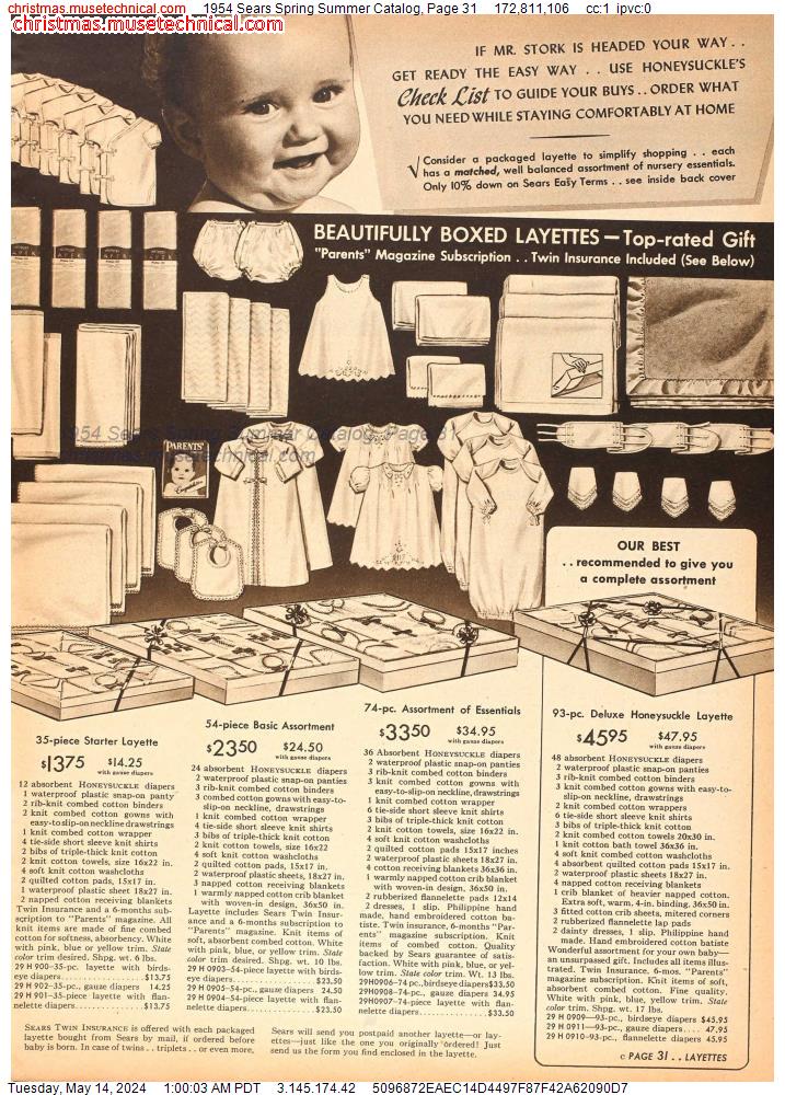 1954 Sears Spring Summer Catalog, Page 31