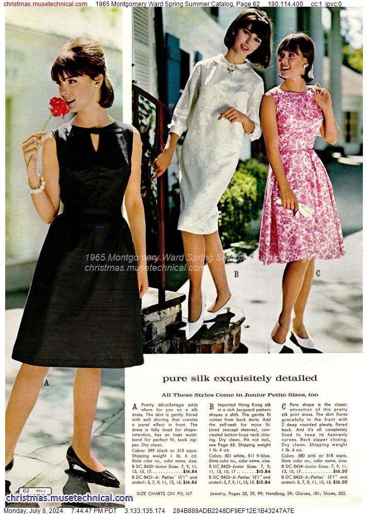 1965 Montgomery Ward Spring Summer Catalog, Page 62