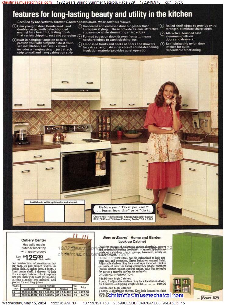 1982 Sears Spring Summer Catalog, Page 829