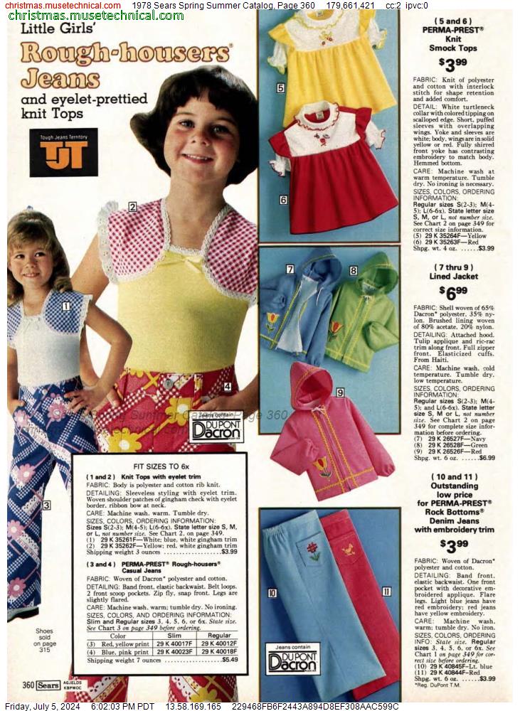 1978 Sears Spring Summer Catalog, Page 360