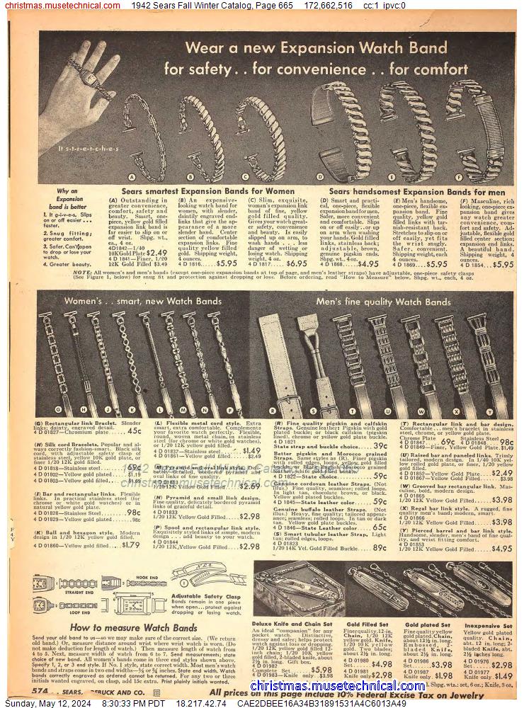 1942 Sears Fall Winter Catalog, Page 665