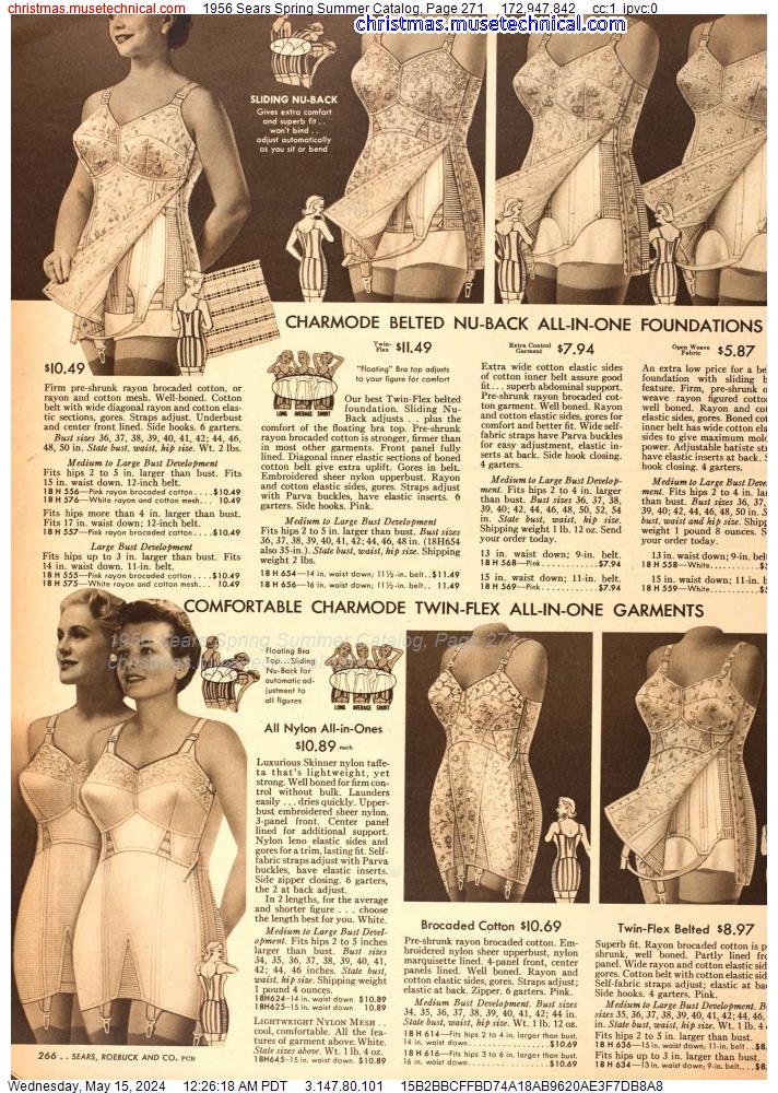 1956 Sears Spring Summer Catalog, Page 271