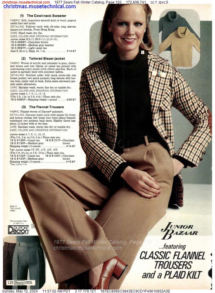 1977 Sears Fall Winter Catalog, Page 120