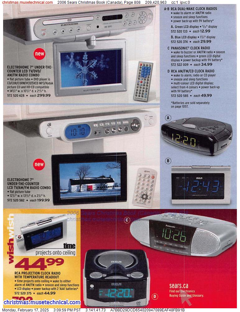 2006 Sears Christmas Book (Canada), Page 808