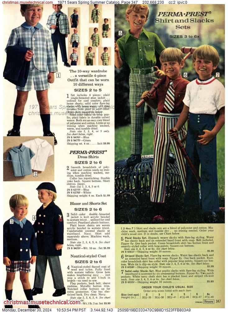 1971 Sears Spring Summer Catalog, Page 347