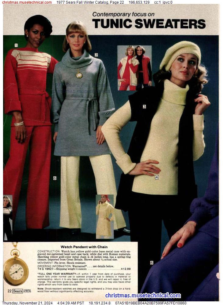 1977 Sears Fall Winter Catalog, Page 22