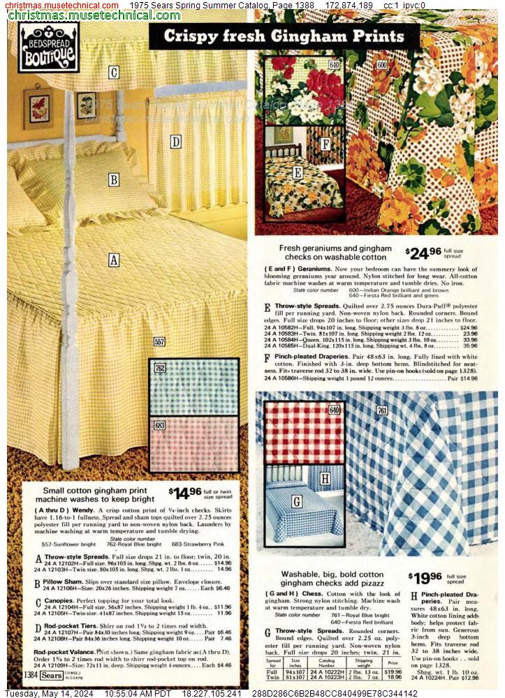 1975 Sears Spring Summer Catalog, Page 1388