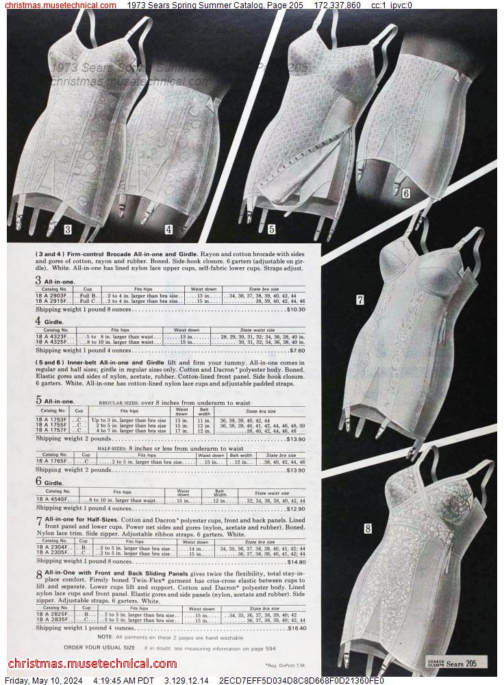 1973 Sears Spring Summer Catalog, Page 205