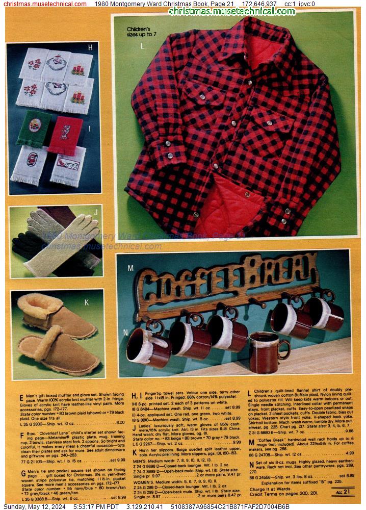 1980 Montgomery Ward Christmas Book, Page 21