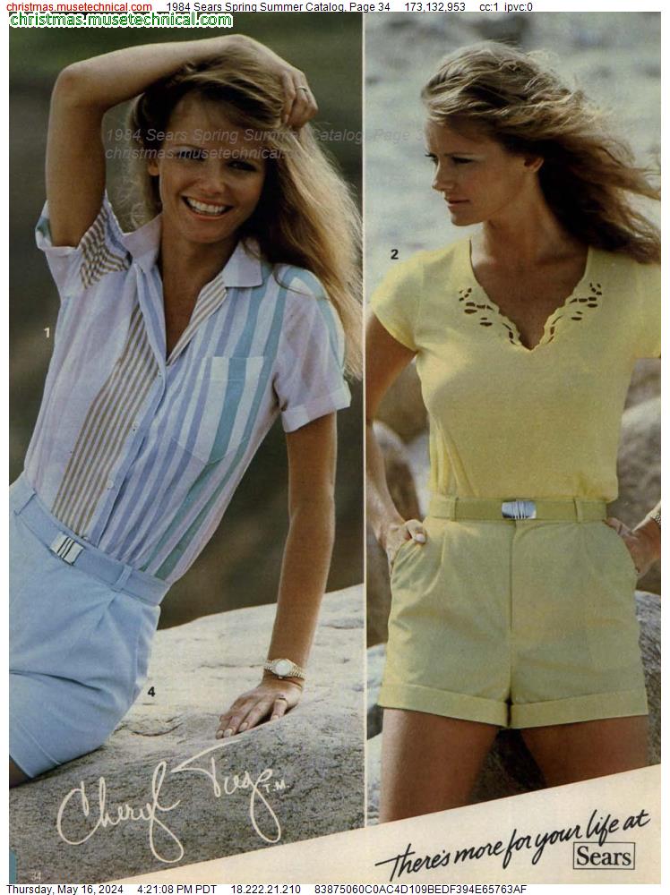 1984 Sears Spring Summer Catalog, Page 34