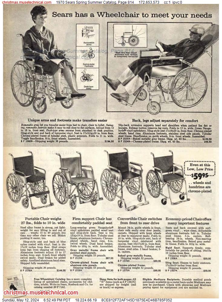 1970 Sears Spring Summer Catalog, Page 814