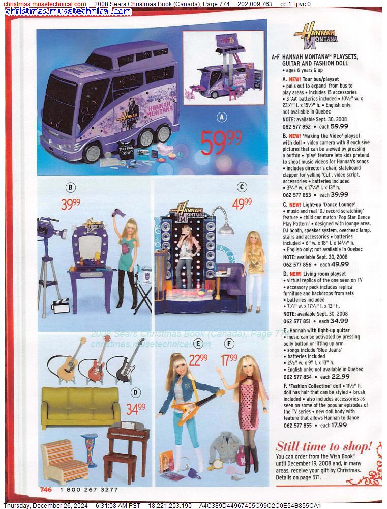 2008 Sears Christmas Book (Canada), Page 774