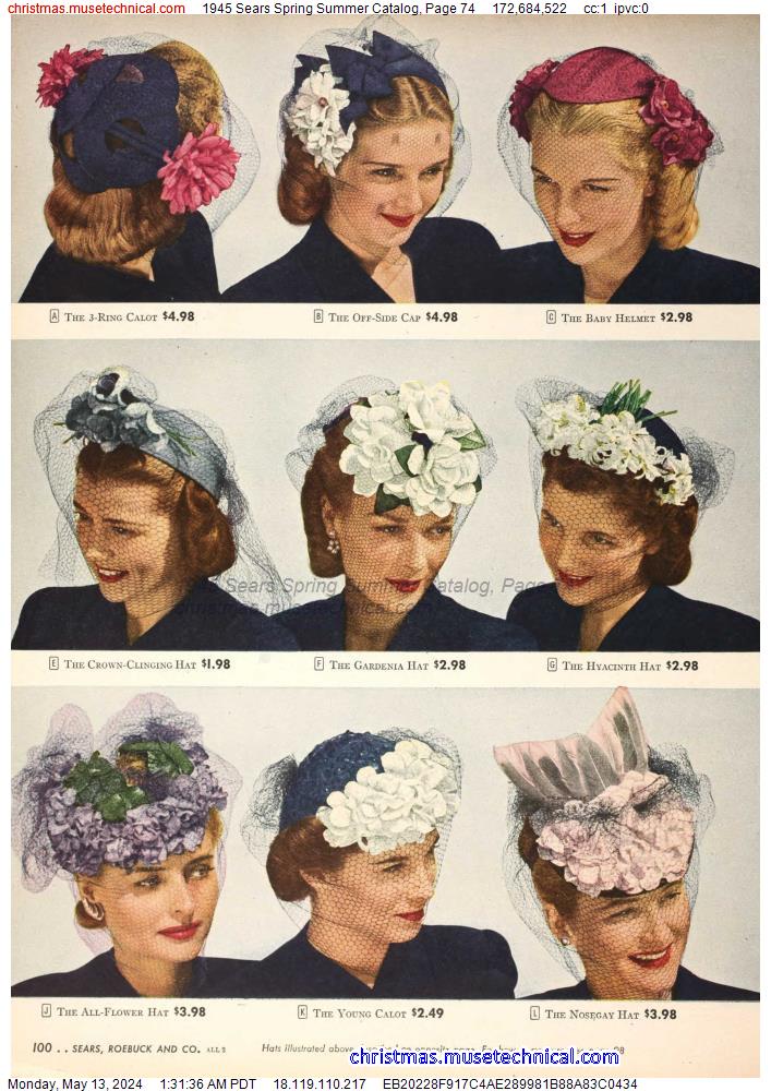 1945 Sears Spring Summer Catalog, Page 74
