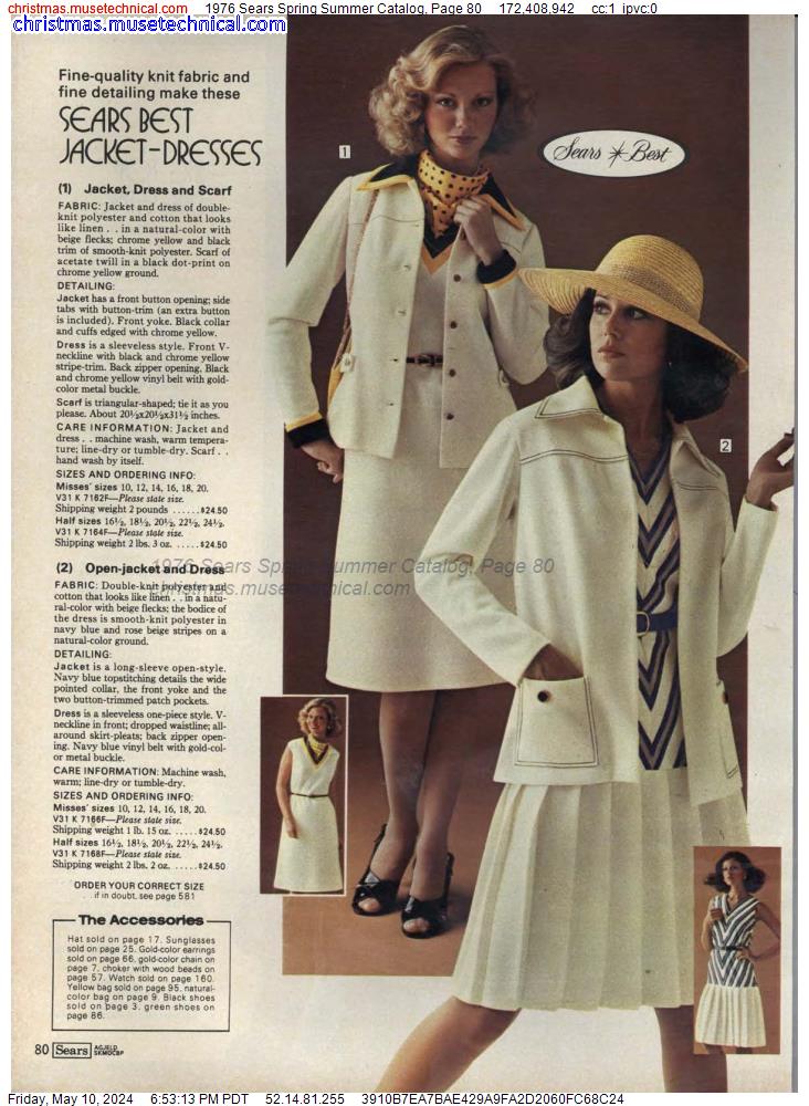 1976 Sears Spring Summer Catalog, Page 80