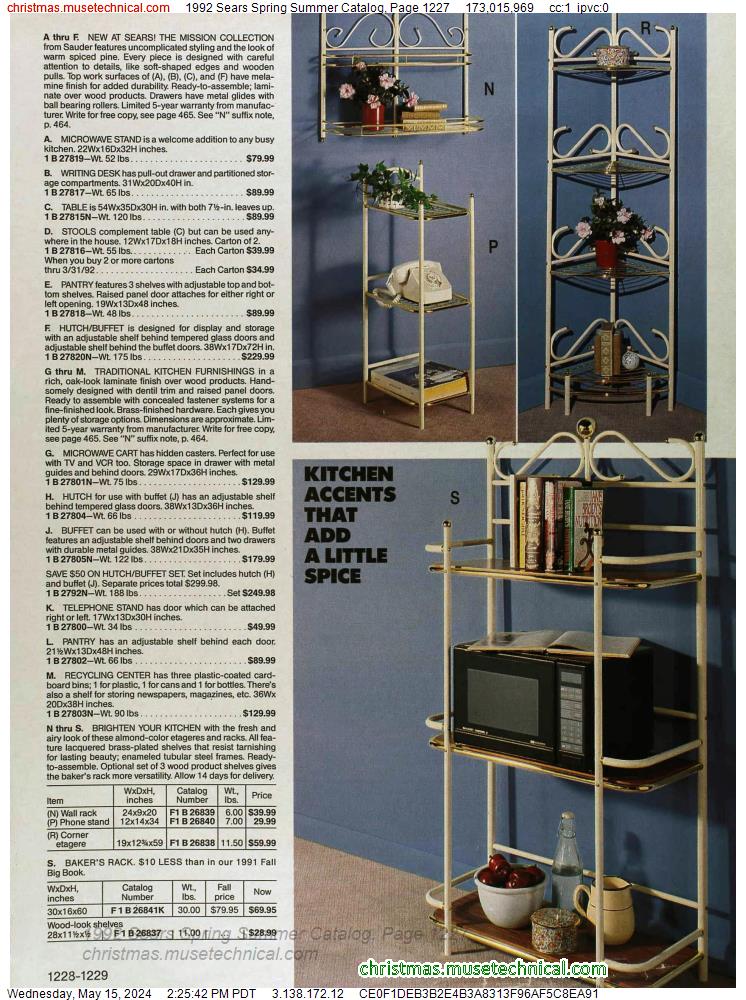 1992 Sears Spring Summer Catalog, Page 1227