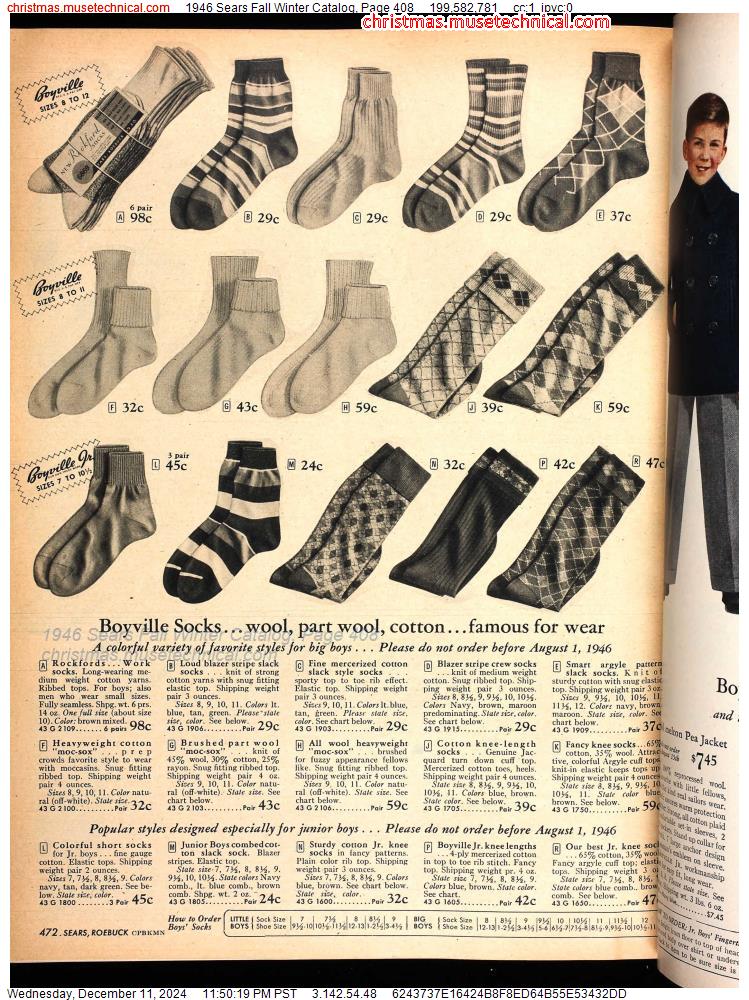 1946 Sears Fall Winter Catalog, Page 408