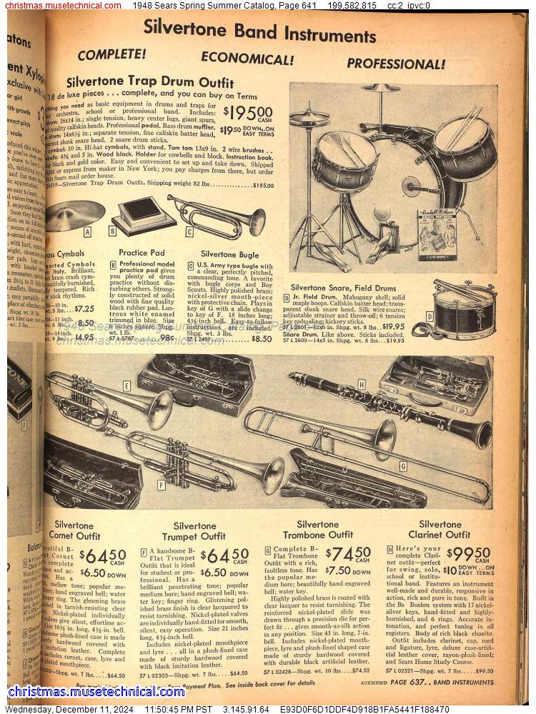 1948 Sears Spring Summer Catalog, Page 641