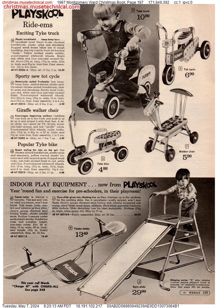 1967 Montgomery Ward Christmas Book, Page 197