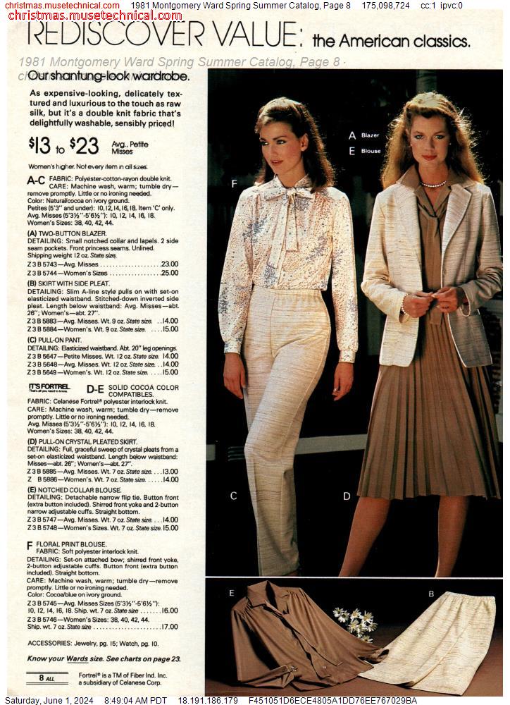 1981 Montgomery Ward Spring Summer Catalog, Page 8