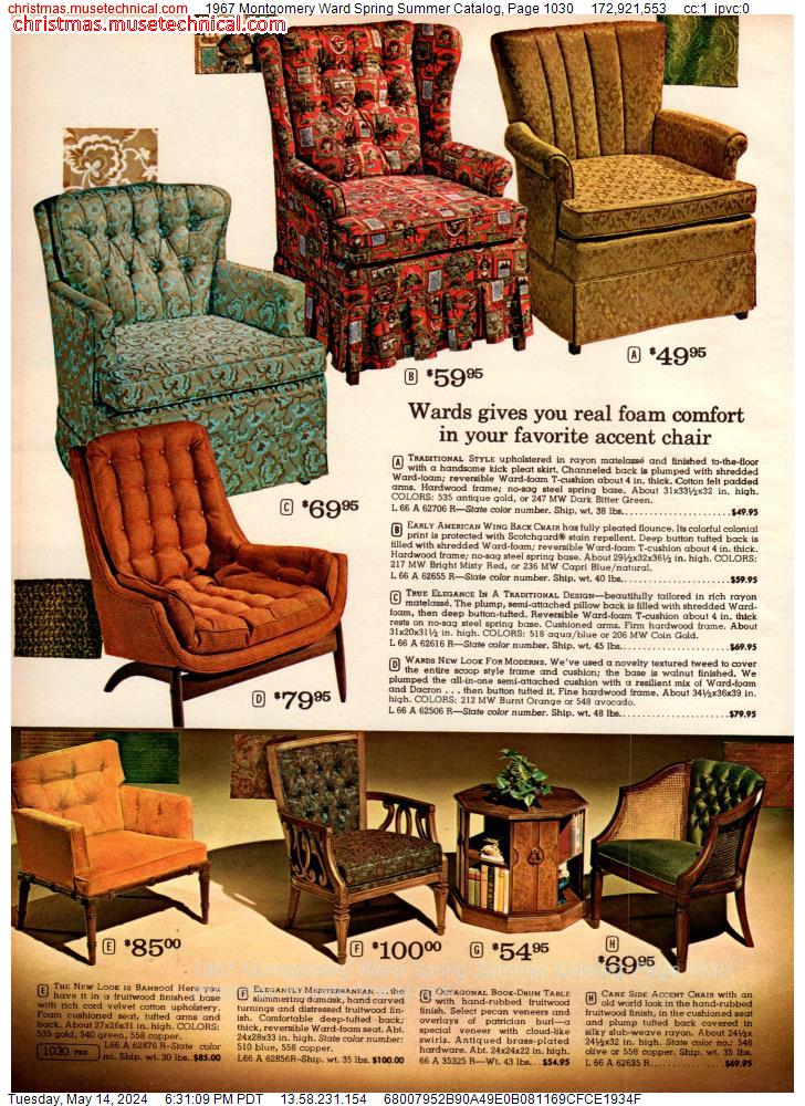 1967 Montgomery Ward Spring Summer Catalog, Page 1030