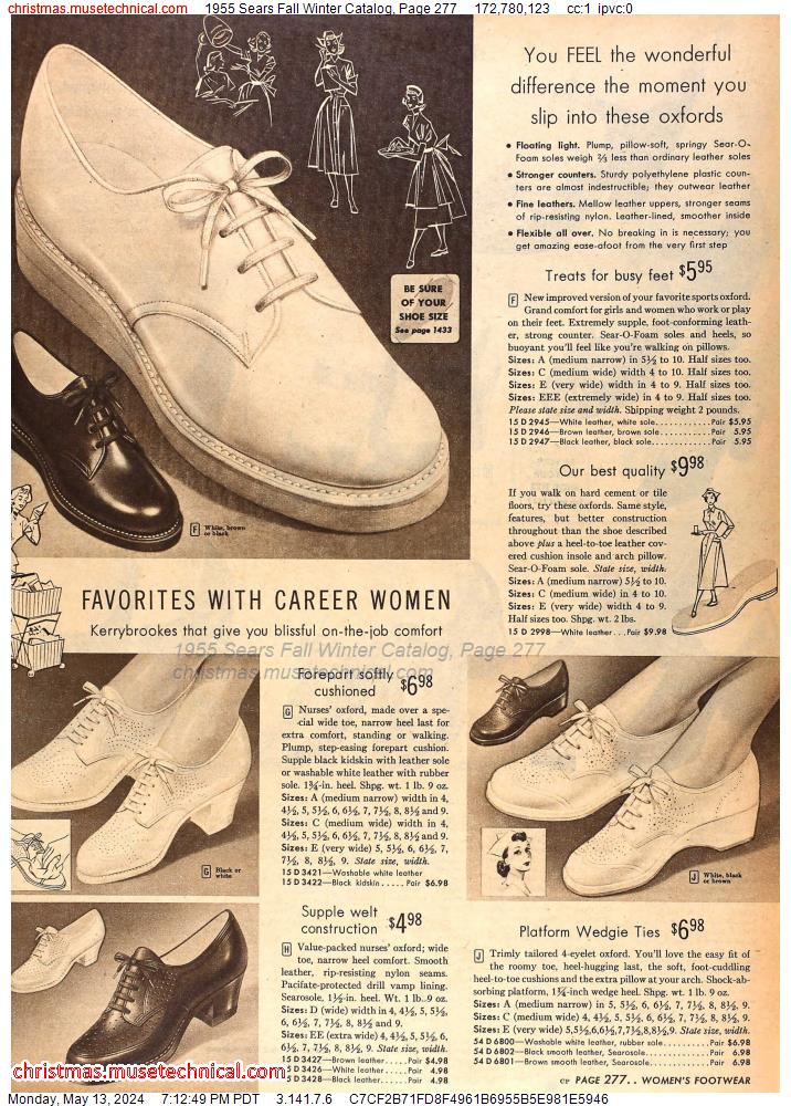 1955 Sears Fall Winter Catalog, Page 277