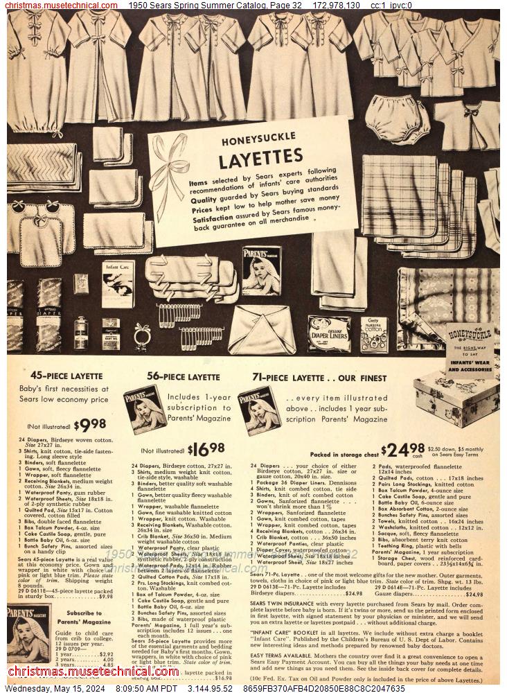 1950 Sears Spring Summer Catalog, Page 32