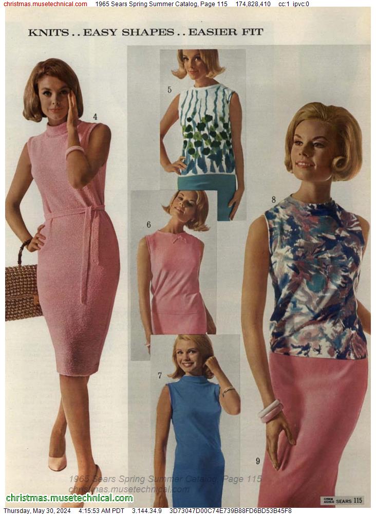 1965 Sears Spring Summer Catalog, Page 115