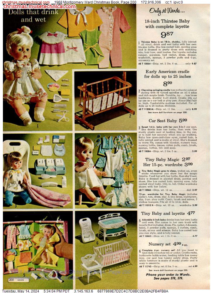 1968 Montgomery Ward Christmas Book, Page 200