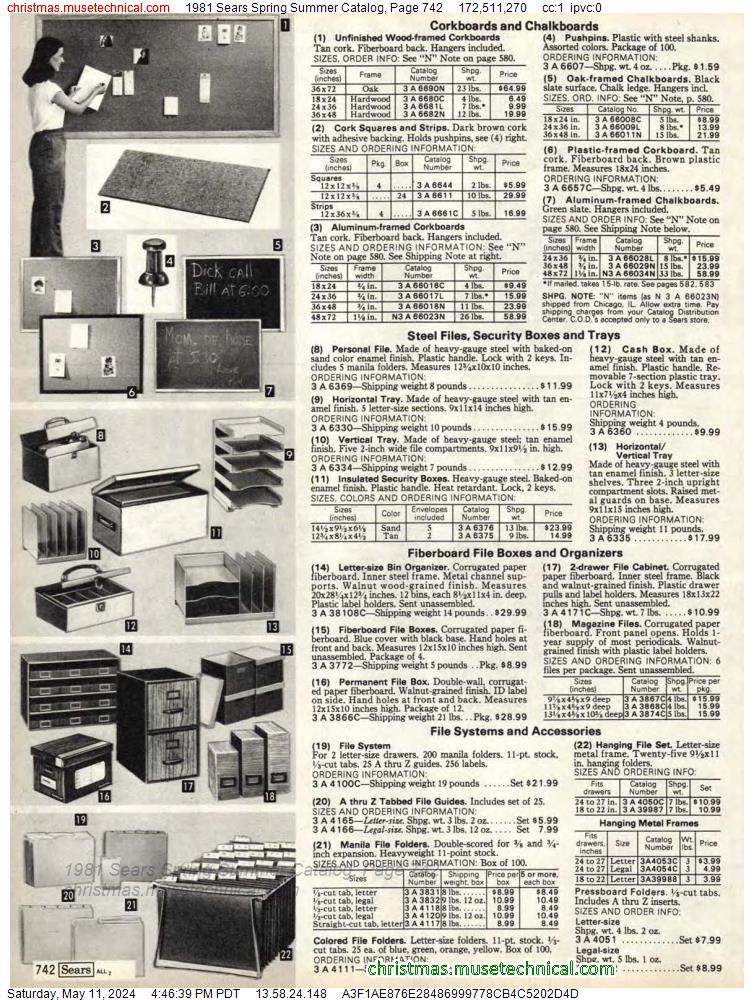 1981 Sears Spring Summer Catalog, Page 742