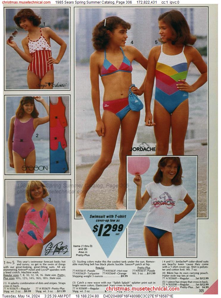 1985 Sears Spring Summer Catalog, Page 306